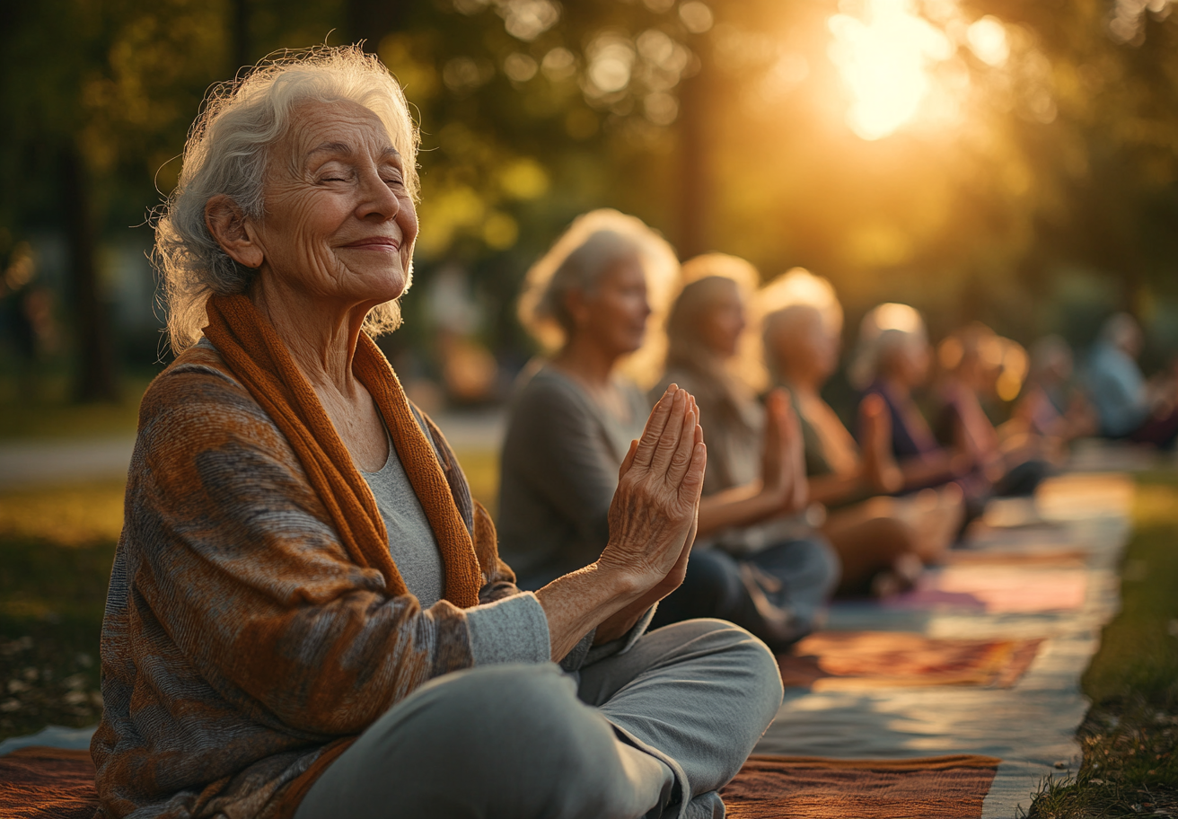 Перші заняття йогою на природі